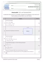 Vorschau - Klassenarbeiten - Klassenarbeit - Quadratische Gleichungen (A) - Klasse 9 - Seite 3