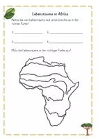 Vorschau - Arbeitsblätter - Lebensräume in Afrika- Arbeitsblatt - Seite 1