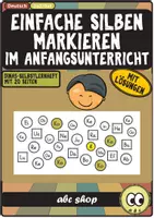 Vorschau - Arbeitsblätter - Einfache Silben markieren im Anfangsunterricht - ein Selbstlernheft mit 20 Seiten - Deckblatt