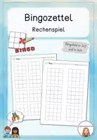 Vorschau - Arbeitsblätter - Bingo - Rechenspiel - Deckblatt