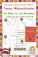 Vorschau - Arbeitsblätter - Tomtes Weihnachtsrätsel für die 1. Klasse - Deckblatt