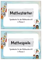 Vorschau - Spiele - Mathestarter Spielekartei (Klasse 2) - Seite 1