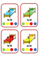 Aperçu - Jeux - Jeu de Vocabulaire 'Ma Chambre' Trouver Quatre - Page 2