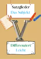 Vorschau - Arbeitsblätter - Das Subjekt Übungen (V) | differenziert - leicht - Deckblatt