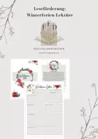 Vorschau - Arbeitsblätter - Materialpaket: Lesetagebuch für die Ferien (Winter, Herbst, Ostern, Pfingsten) - Deckblatt