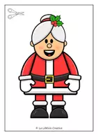 Vista previa - Manualidades / Dibujos para colorear - BUILD A CHRISTMAS CRAFTS MRS CLAUS PUZZLE - página 3