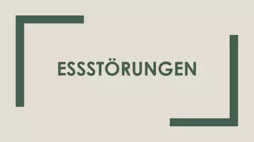 Vorschau - Arbeitsblätter - Essstörungen (Präsentation) - Deckblatt