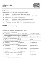 Vorschau - Arbeitsblätter - Kohlenhydrate (Infotext und Übungen) - Seite 1