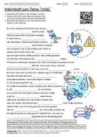 Vorschau - Arbeitsblätter - Arbeitsblatt "Unfall" + Onlineübung & MP3 + Mindmap - Deckblatt