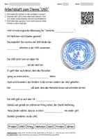 Vorschau - Arbeitsblätter - Arbeitsblatt "UNO" + Onlineübung & MP3 + Infografik - Deckblatt