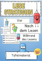 Vorschau - Poster - LESESTRATEGIEN Tafelmaterial / Deutsch - Deckblatt