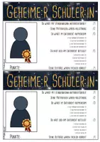 Vorschau - Poster - Geheimer Schüler:in, Feedbackmethode - Seite 1