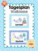 Vorschau - Bildkarten - Tagesplan - Walklasse - Deckblatt