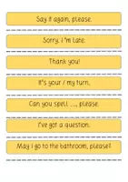 Vorschau - Spiele - Classroom Phrases Game - Seite 1