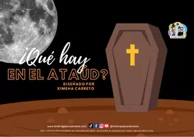 Vista previa - Manualidades / Dibujos para colorear - ¿Qué hay en el ataúd? - Portada