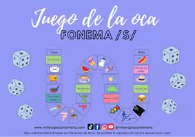 Vista previa - Juegos / Gamificación - Juego de mesa fonema "s" - Portada
