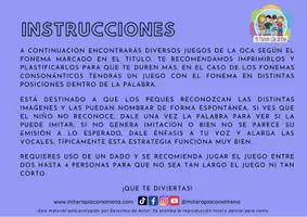 Vista previa - Juegos / Gamificación - Juego de mesa fonema "s" - página 2