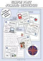 Vorschau - Arbeitsblätter - Materialpaket Jumbled Sentences Simple Past - Seite 1