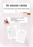 Vorschau - Arbeitsblätter - Die singende Laterne - Sankt Martinstag - Deckblatt