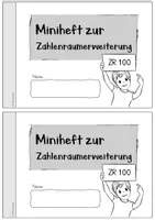 Vorschau - Arbeitsblätter - Miniheft zur Zahlenraumerweiterung (ZR 100) - Seite 1