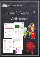 Vorschau - Arbeitsblätter - Verben - Zeitformen - Übungsheft - Deckblatt
