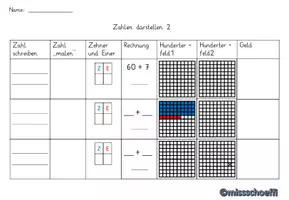 Vorschau - Arbeitsblätter - Zahldarstellung im ZR 100 - 2.Kl. - Seite 2