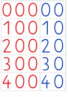 Vorschau - Fördermaterial/Inklusion - Zahlenkarten für die Tafel bis 1.000.000 - Deckblatt