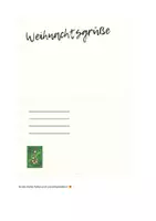 Vorschau - Arbeitsblätter - Vorlage "Weihnachtspostkarte gestalten" - Seite 1