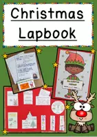 Vorschau - Mal- und Bastelvorlagen - CHRISTMAS - Lapbook (reading, writing, listening, vocabs) - Deckblatt