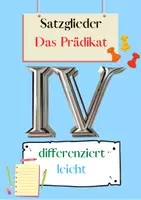 Vorschau - Arbeitsblätter - Das Prädikat Übungen (IV) | differenziert - leicht - Deckblatt