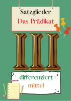 Vorschau - Arbeitsblätter - Das Prädikat Übungen (III) | differenziert - mittel - Deckblatt