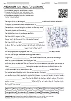 Vorschau - Arbeitsblätter - Arbeitsblatt "Urgeschichte" + Onlineübung & MP3 + Mindmap + Infografik - Deckblatt
