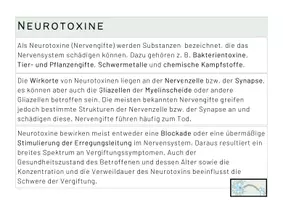 Vorschau - Präsentationen/Tafelbilder - Neurotoxine / Synapsengifte (Interaktives und analoges Tafelmaterial) - Seite 2