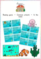 Vorschau - Spiele - Reading game - Common artwork - In the ocean - Deckblatt