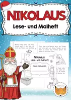 Vorschau - Arbeitsblätter - Nikolaus Lese- und Malheft - Deckblatt
