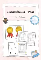 Vorschau - Fördermaterial/Inklusion - Einmaleins - Pass für die 2. und 3.Klasse - Deckblatt
