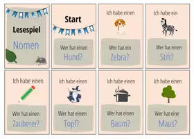 Vorschau - Spiele - Lesespiel Nomen - Seite 1