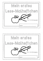 Vorschau - Anderer Materialtyp - Lesemalheftchen (Teil 1: Wortgruppen) - Seite 1