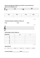 Vorschau - Klassenarbeiten - Musiktest zum Thema Dreiklänge und Durtonleitern - Seite 3