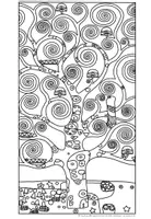 Vorschau - Arbeitsblätter - Gustav Klimt: "Lebensbaum" - Ausmalbild - Seite 2