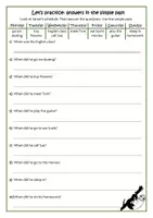 Vorschau - Arbeitsblätter - Simple Past / Worksheet 1 - Seite 1