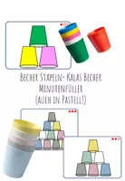Vorschau - Spiele - Becher Stapeln Freiarbeitsmaterial - Deckblatt