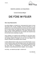 Vorschau - Unterrichtsreihen - Gedichte verstehen und interpretieren - DIE FÜßE IM FEUER - Seite 2