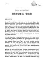 Vorschau - Unterrichtsreihen - Gedichte verstehen und interpretieren - DIE FÜßE IM FEUER - Seite 3