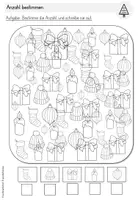 Vorschau - Arbeitsblätter - Adventstürchen 1: Anzahl und Mengen (1.-2. Klasse) - Seite 3