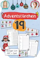 Vorschau - Arbeitsblätter - Adventstürchen 19: Übung zum ABC (1.-4. Klasse) - Deckblatt