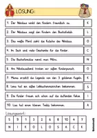 Vorschau - Arbeitsblätter - Lesespaziergang: "Nikolaus" für die 1./2.Kl. - Seite 2