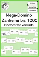 Vorschau - Spiele - Zahlenstrahl bis 1000 - Mega-Domino Einerschritte vorwärts - Deckblatt
