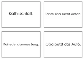 Vorschau - Aufgabenkarten - Wortarten-Kartei - Seite 1