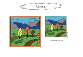 Vorschau - Arbeitsblätter - Rechenmalblatt "Gabriele Münter" Klasse 4 "Künstler" - Seite 3